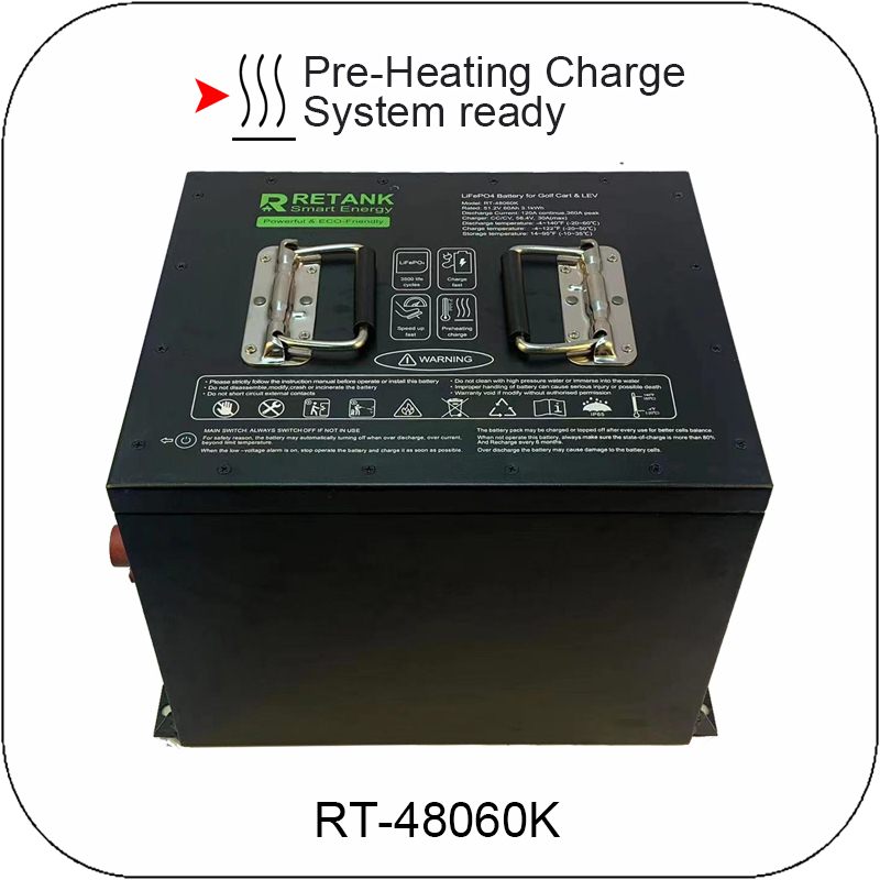 48V 60Ah LiFePO4 battery with Pre-heating