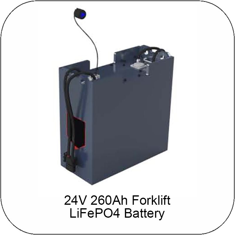 24V 260Ah LiFePO4 Forklift battery