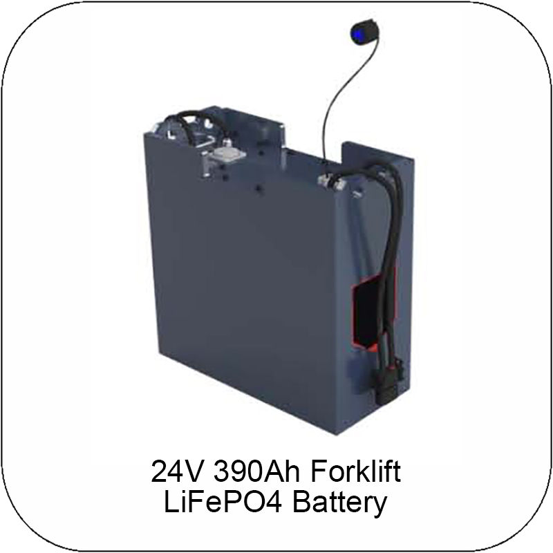 24V 390Ah LiFePO4 Forklift battery