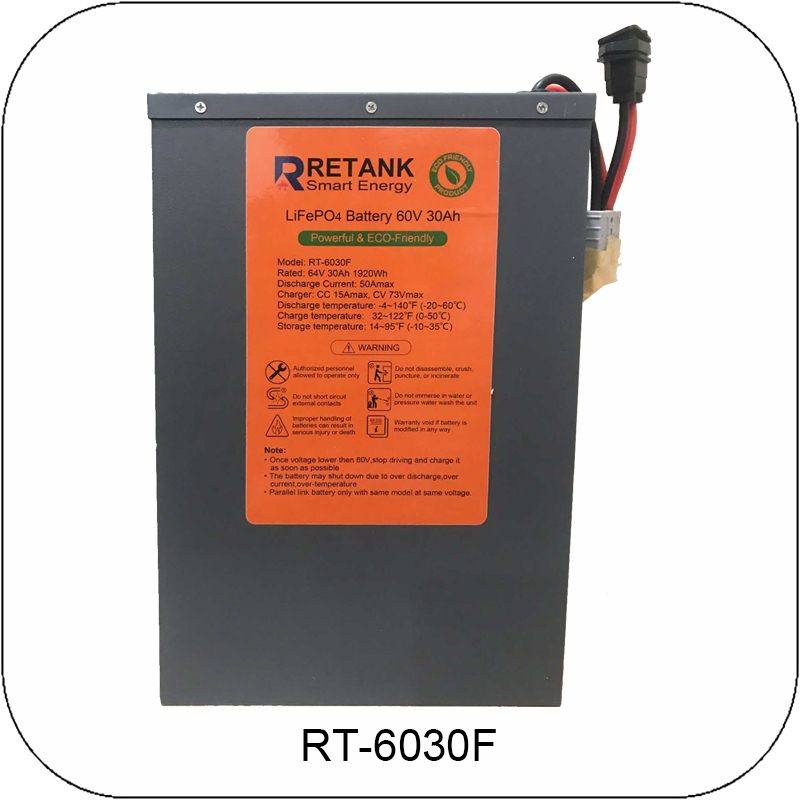 60V 30Ah LiFePO4 battery for E-Bike and E-Trike