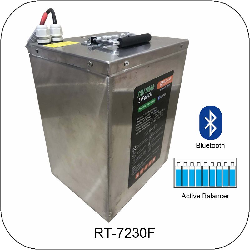 72V 30Ah LiFePO4 battery for E-Bike and E-Trike