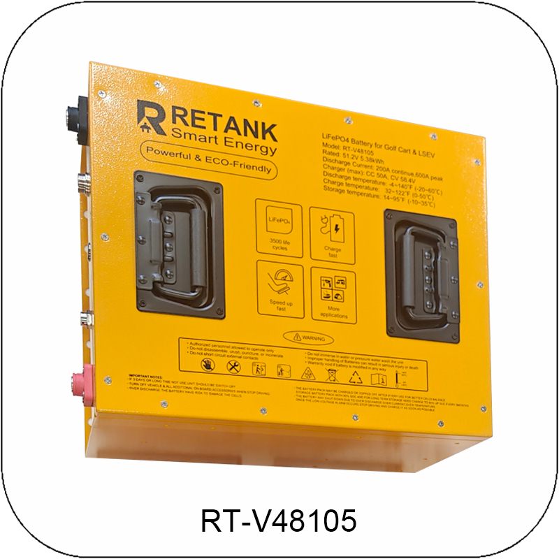 48V 105Ah LiFePO4 battery for Golf Cart & LSEV
